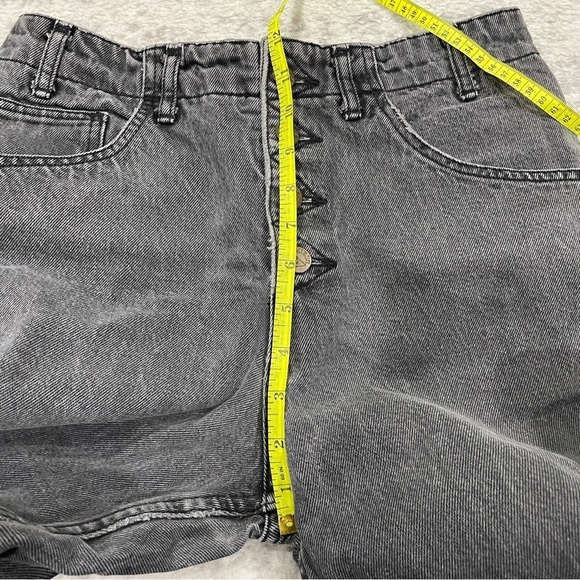 Guess by Georges Marciano Vintage Black Distressed Button Fly Tapered Leg Jeans - Picture 11 of 12